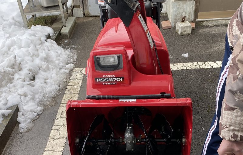 写真：除雪機